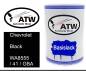 Preview: Chevrolet, Black, WA8555 / 41 / GBA: 500ml Lackdose, von ATW Autoteile West.